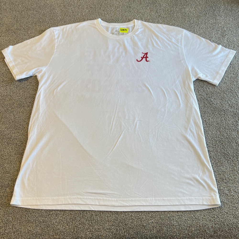 Alabama sportsman shirt mens 2x white‎ red fishing no off season great state